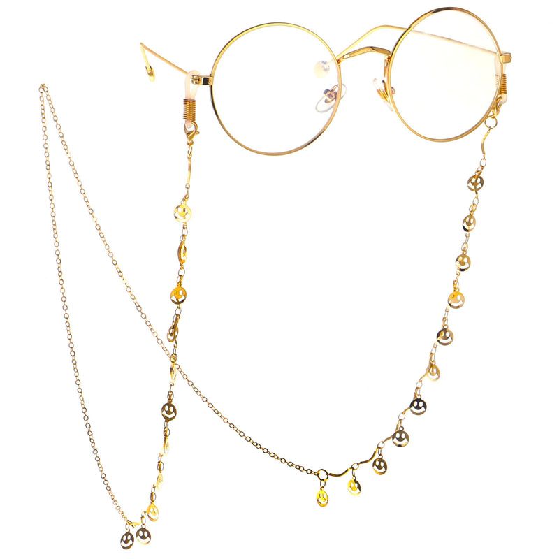 Fashion Smiley Fringed Glasses Chain Alloy Nhbc137230