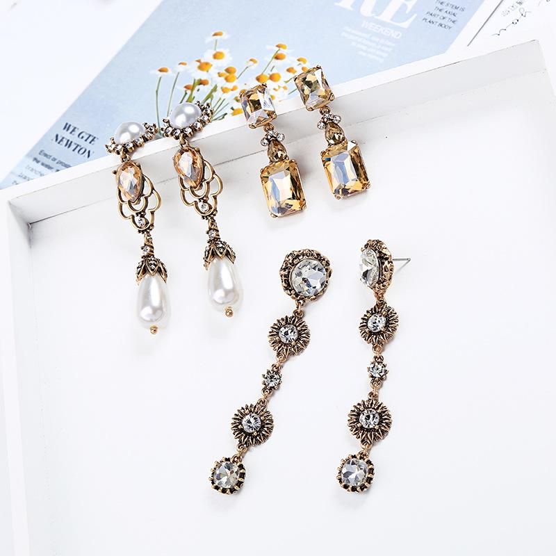 Creative Long Irregular Drop Beads Earrings Nhqd138322