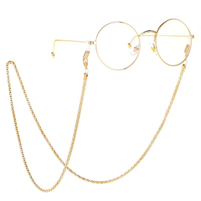 Farbe Erhaltung Mode Einfache Hohlkette Gold Neue Brillen Kette