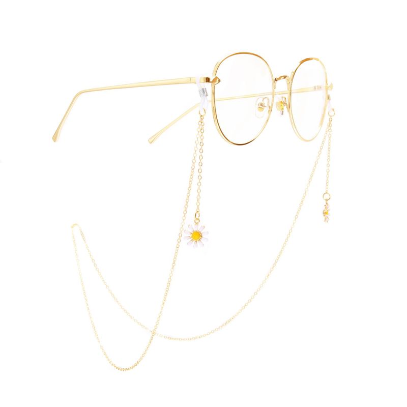 Fashion Daisy Flower Pendant Eyeglass Chain Nhbc130985