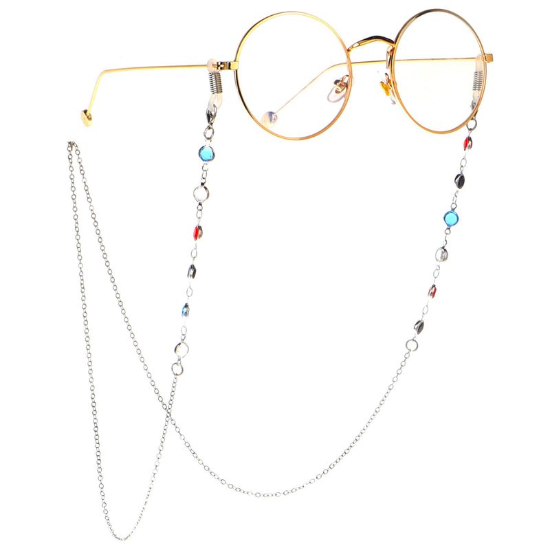 الخرز الزجاجي اليدوية المعادن نظارات سلسلة Nhbc131065