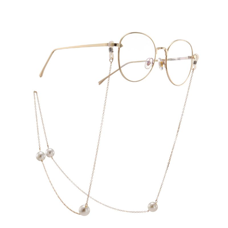 Fashion Beads Metal Glasses Chain Nhbc131092