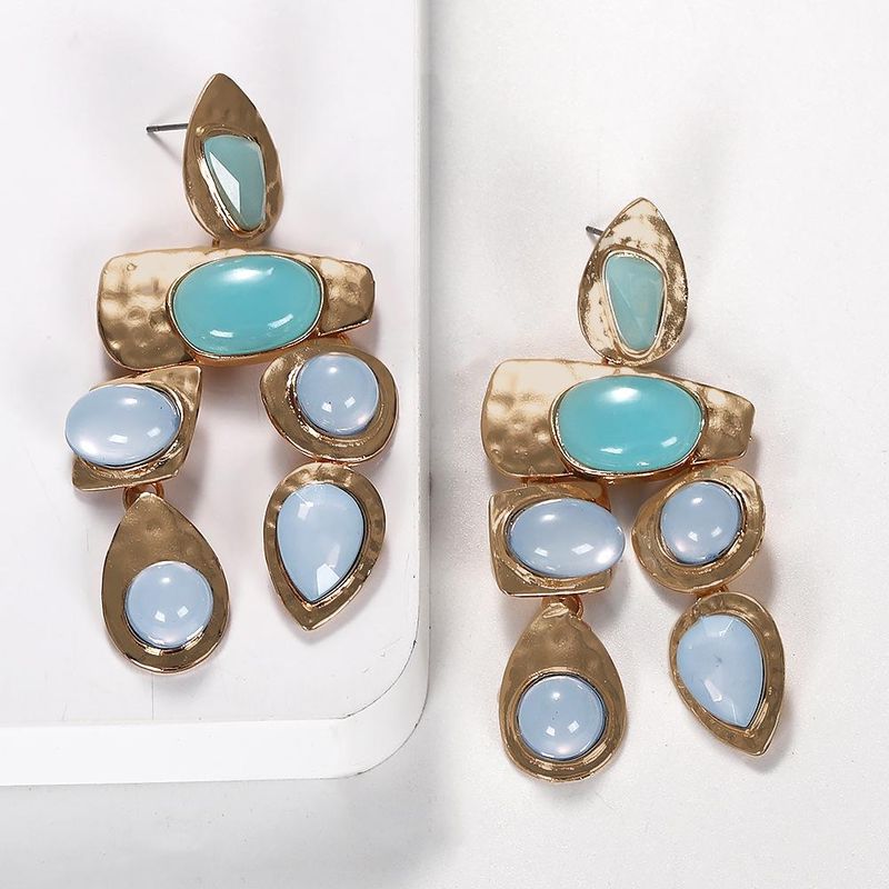 Exaggerated Gemstones, Wild Irregular Earrings Nhjq131735