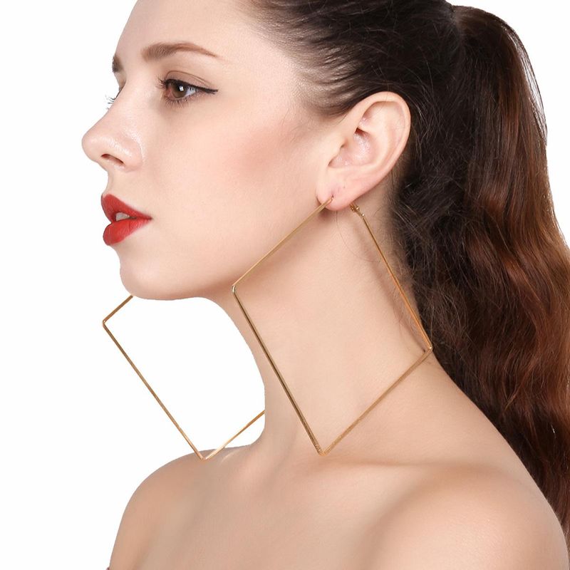 Womens Geometric Alloy Earrings Nhxr141857