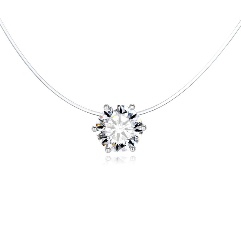 New Transparent Zircon Necklace Nhgo142779