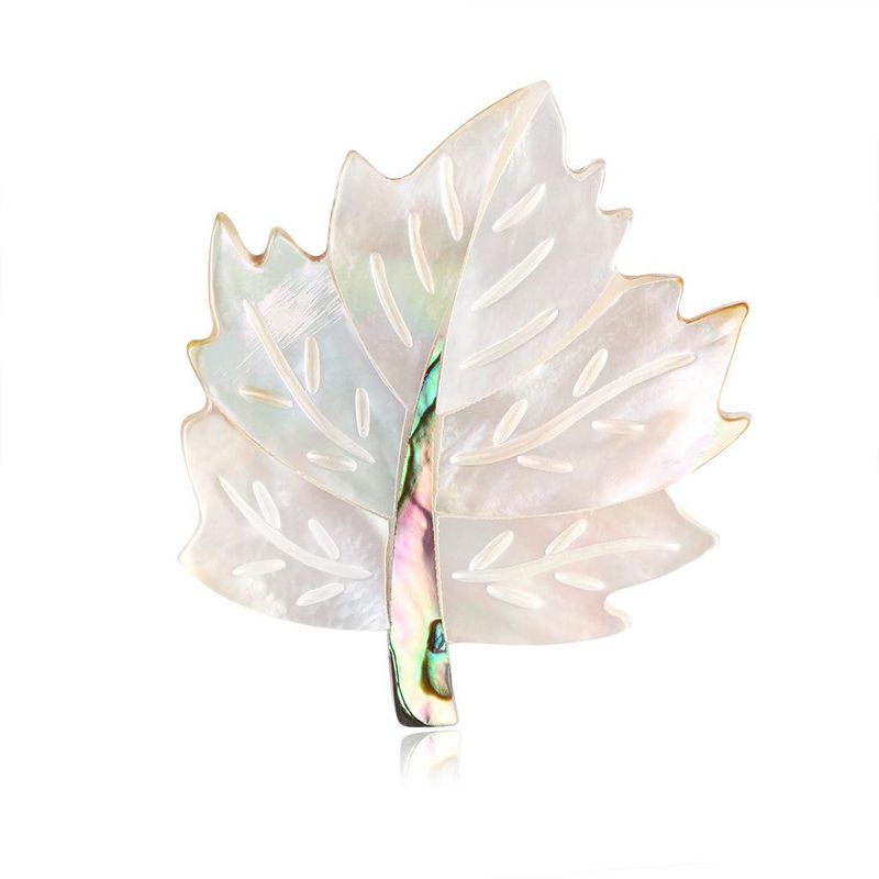 Européen Et Américain Élégant Haute-fin Shell Fleur Broche Croix-frontière Vente Chaude Creative Ornement Source Fabricant