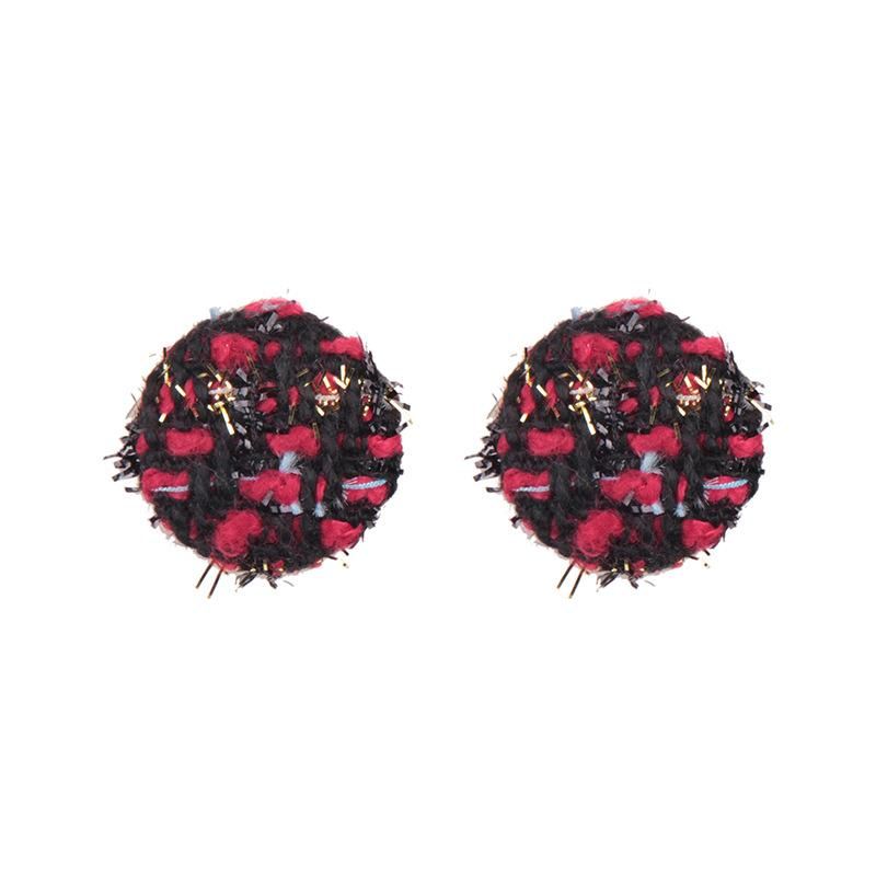 Nouvelle Mode Japonaise Et Coréenne Tout-match Couleur Petite Laine Boule De Fil Oreille Goujons Boucles D'oreilles Femmes