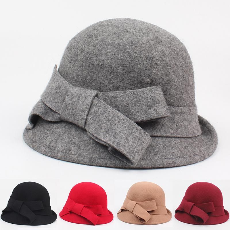 Autumn And Winter Dome Curled Top Hat Nhxo143390