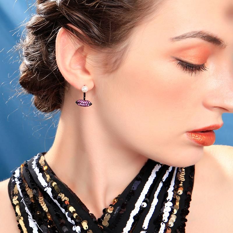Fashion Rhinestone Eye Beads Drop Earrings Nhqd143841