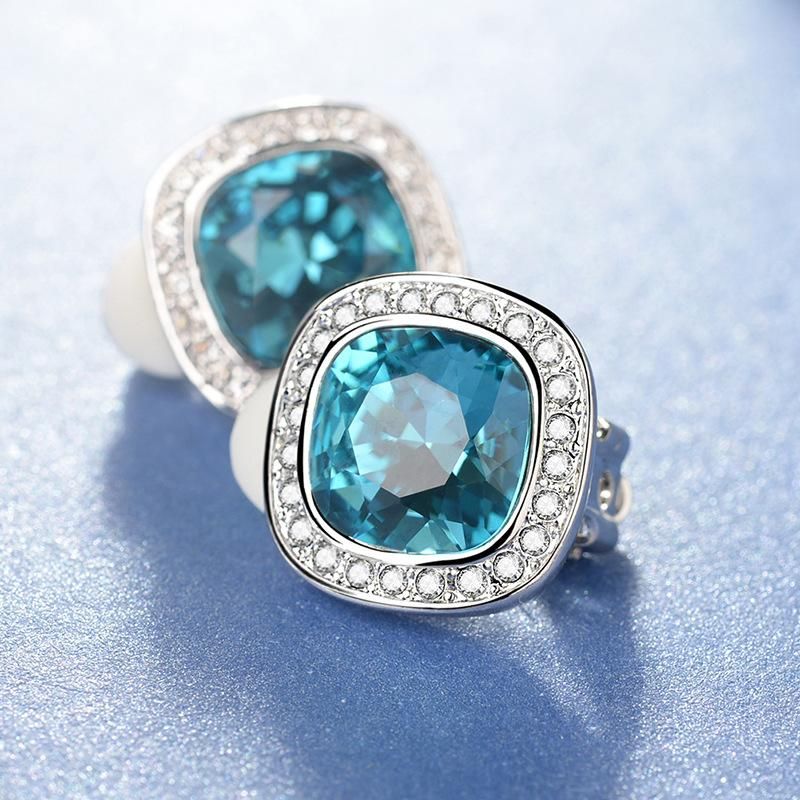 Koreanische Ohrringe Diamant Kristall Ohr Clips Weibliche Persönlichkeit Braut Accessoires  Hot Sale Schmuck 124960