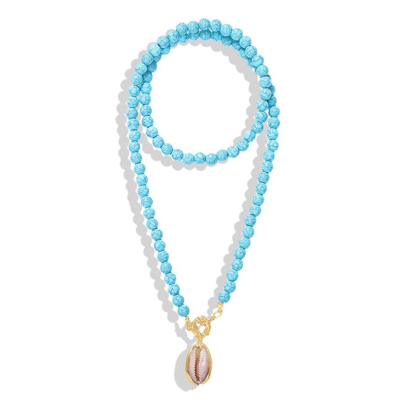 Fashion Beads New Turquoise Necklace Nhjq144826