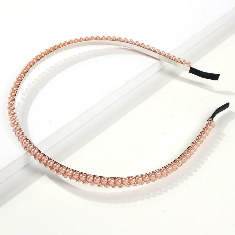 F0672 Europäischer Und Amerikanischer Trend Neue Zweireihige Perlen Haarschmuck  Heiß Verkaufte Internet-prominente Mit Dem Gleichen Süßen Braut Stirnband