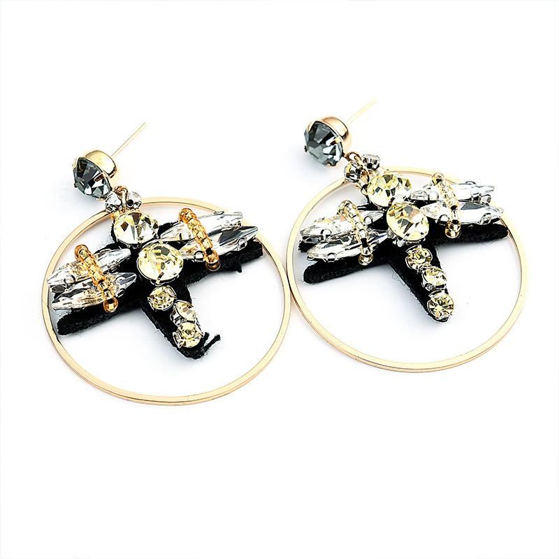 Womens Geometry Electroplating Alloy Earrings Nhll144855