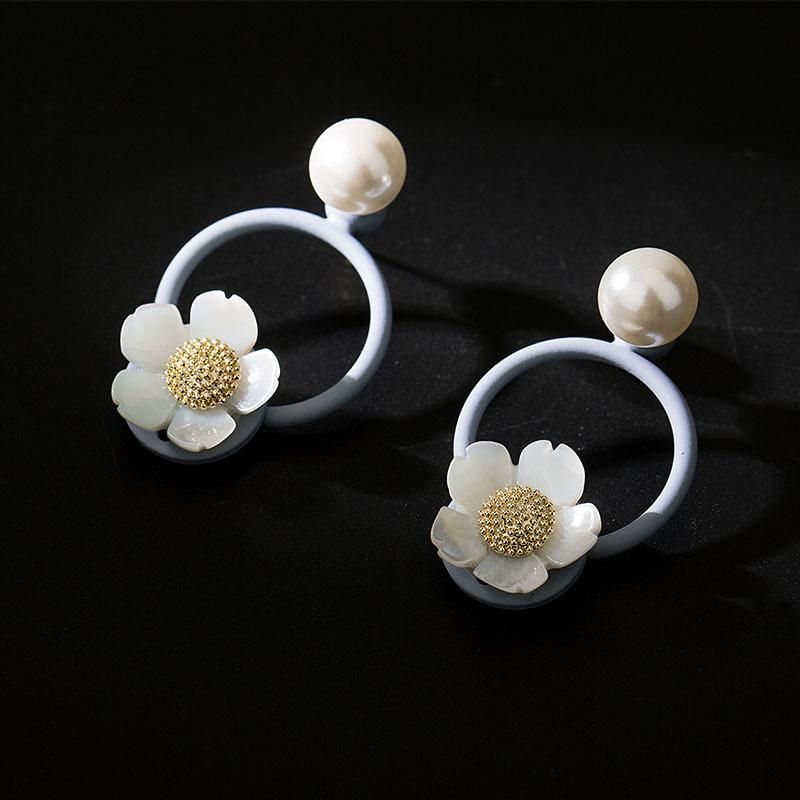 Temperament Simple Flower Beads Earrings Nhll144885