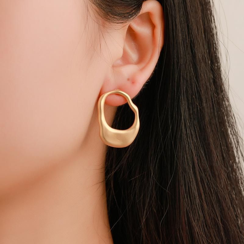 Fashion Asian Alloy Hollow Circle Earrings Nhdp145154