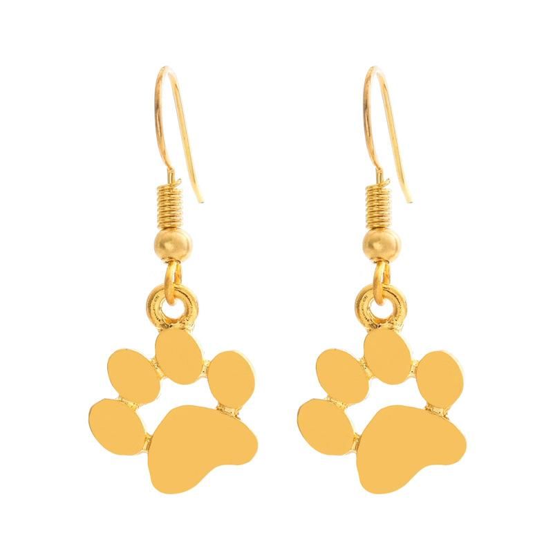 Fashion Glossy Cat Claw Dog Claw Alloy Earrings Nhcu146555