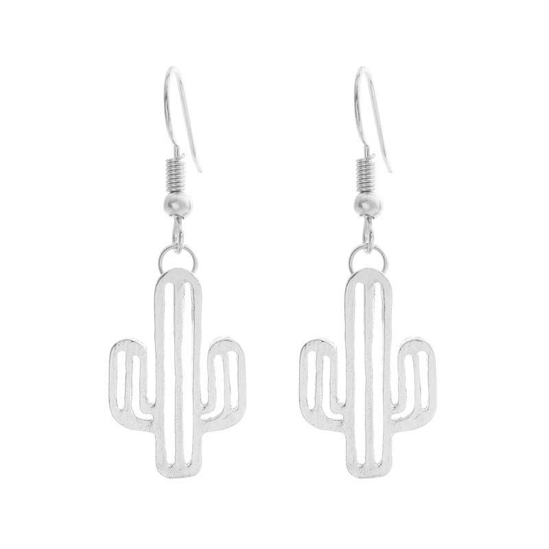 Pendientes De Cactus Huecos Elegantes Y Sencillos Nhcu146630