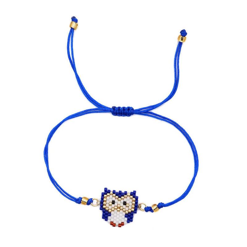 Simple Owl Animal Weave Bracelet Nhgw146650