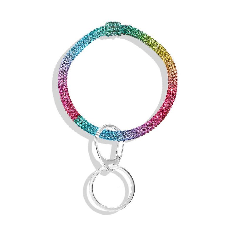 Creative Big Circle Color Set With Rhinestone Bracelet Nhjq146701