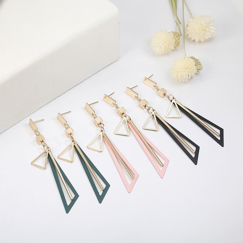 Geometric Plating Alloy No Inlaid Earrings
