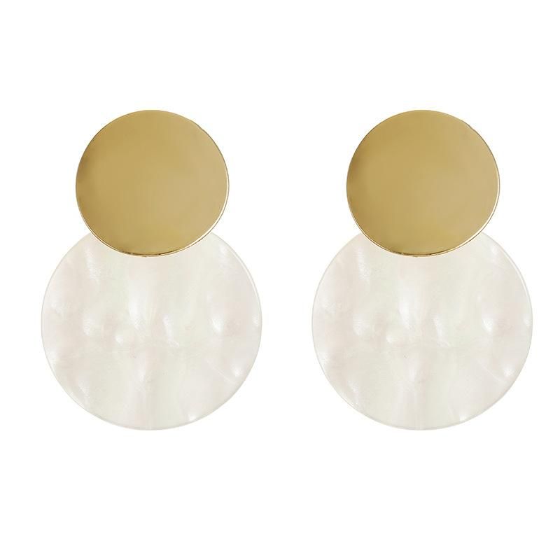 Simple Round Elegant Earrings Nhpf147245