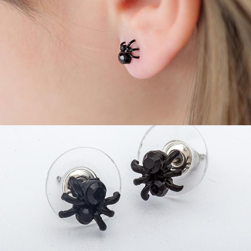 Womens Spider Plating Alloy Earrings Nhdp147941