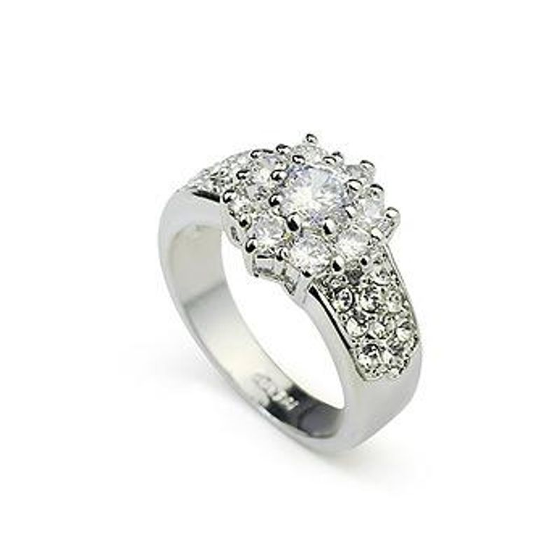 Koreanische Mode Klassische Vergoldete Diamant Ringe Frauen All-match Persönlichkeit Ehering Verlobung Sring Schmuck 113628