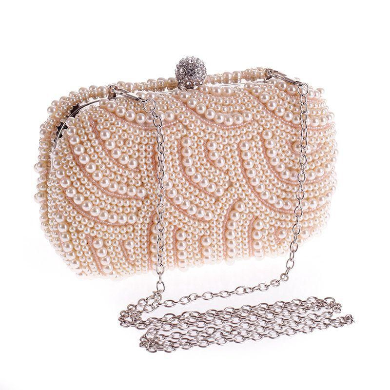 Sleek Minimalist Beads Evening Party Bag Nhyg139614