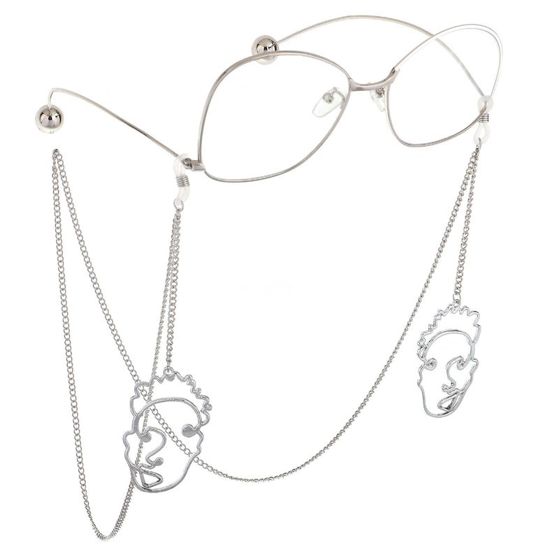 Fashion Alloy And Alloy Mask Pendant Glasses Chain Nhbc148756