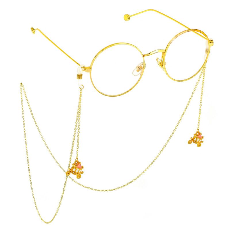 Fashion Alloyen Pumpkin Car Pendant Glasses Chain Nhbc148760