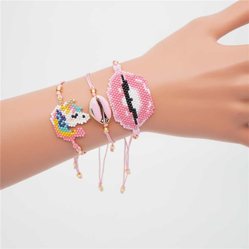 Fashion Rice Beads Woven Female Bracelet Nhgw139866