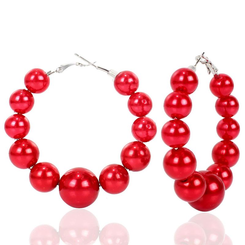 Fashion Big Circle Beads Earrings Nhct140193