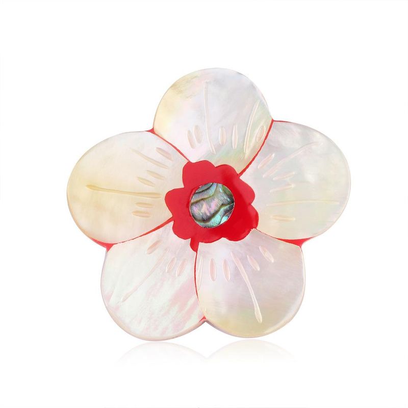 Fashion Shell Flower Brooch Nhdr141163