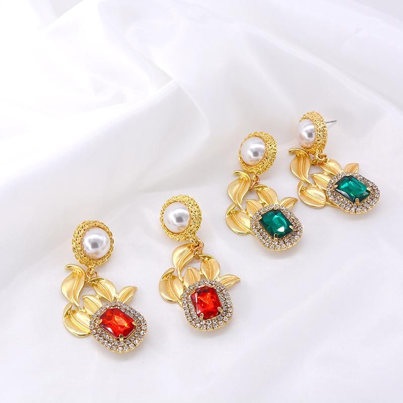 Fashion Korean Version Of Water Drop Diamond Earrings Nhnt151235