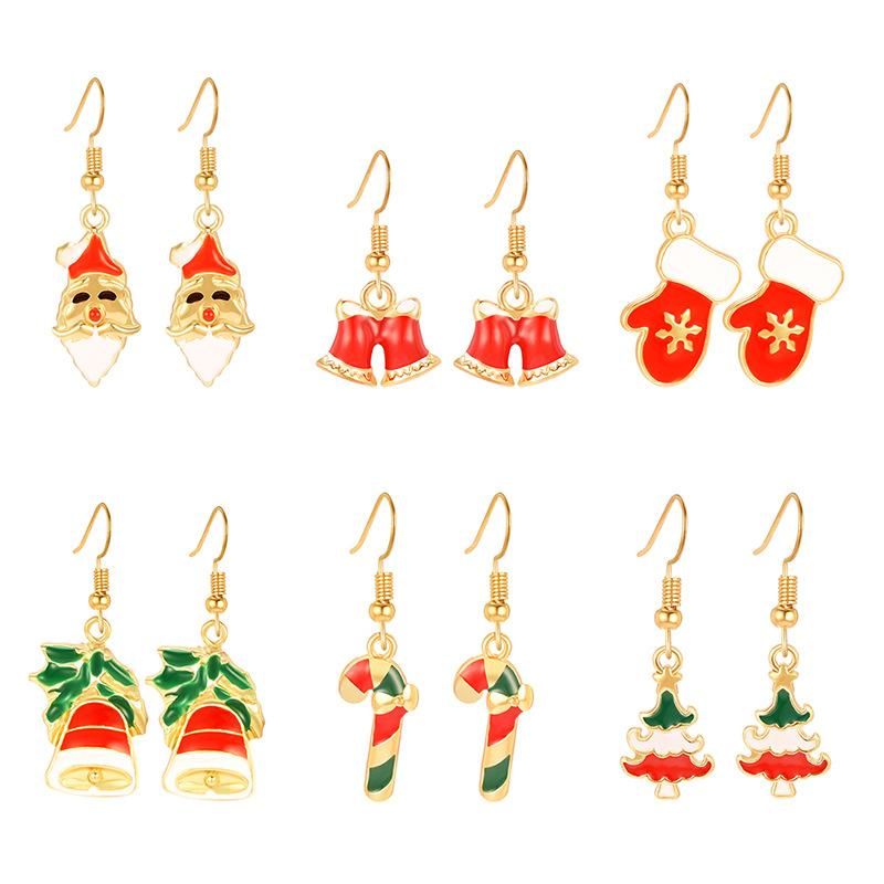 Fashion Christmas Gloves Christmas Gift Long Earrings Nhxs151262