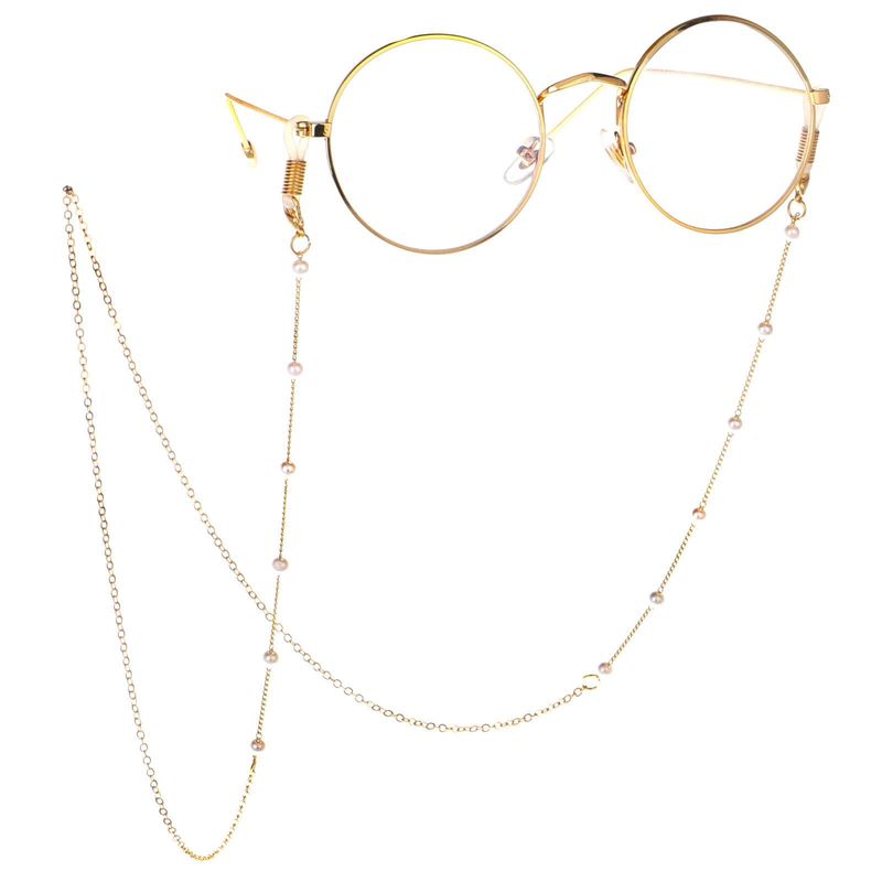 Neue Goldene Perlen Brille Hängende Kette Halskette Sonnenbrille Myopie Presbyopie Anti-lock-und Anti-lock-brillen Kette