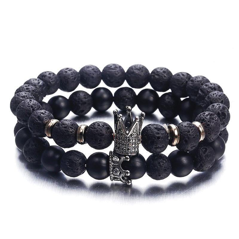 Vulkan Stein Shop Cz Kaiser Thailand Und Krone Helm Charme Herren Oder Damen Armband Schmuck