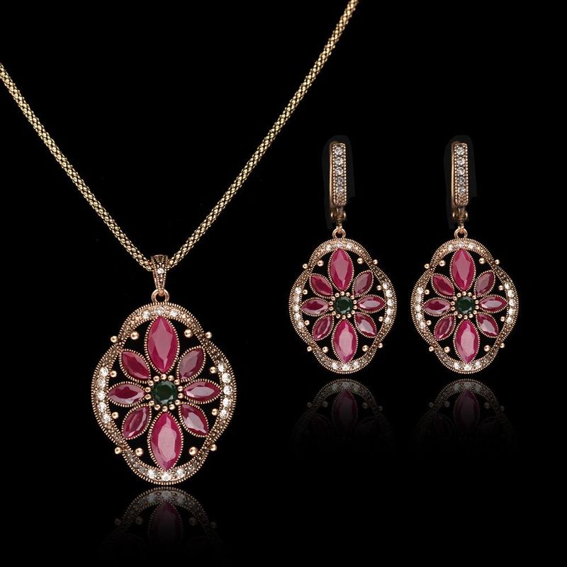 Womens Diamond Alloy Jewelry Sets Nhlj152048