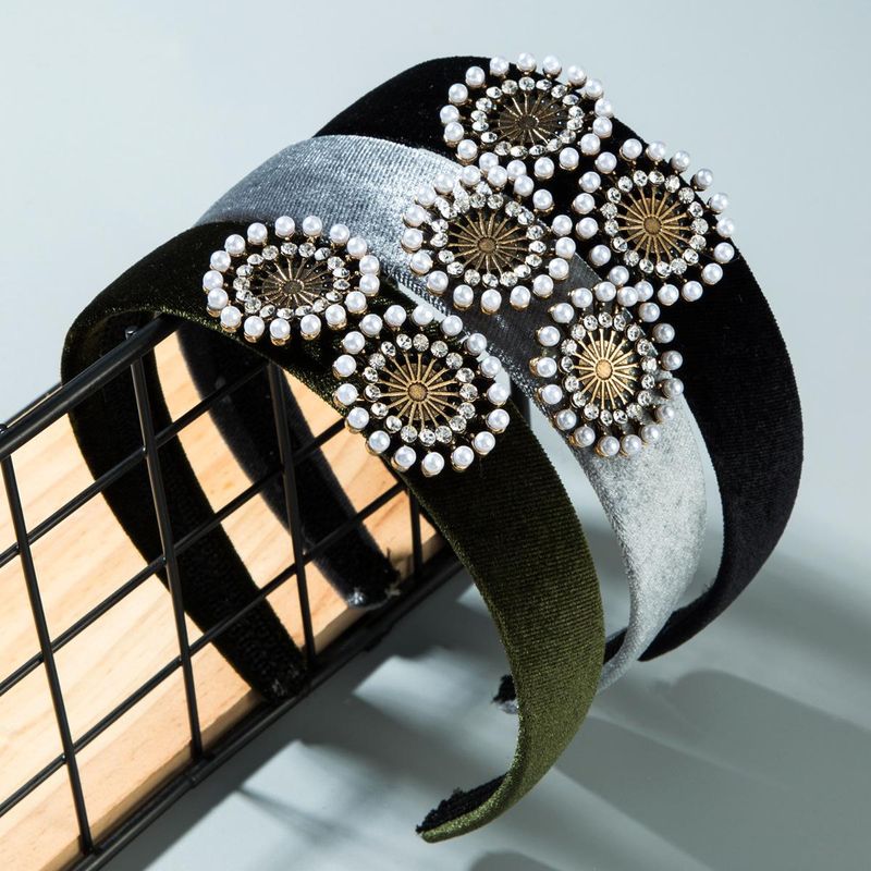 Vintage Palace Style Artificial Gemstone Headband Nhln152176