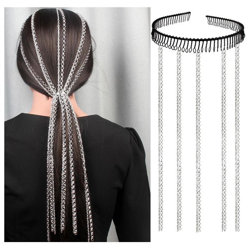 Womens Geometric Aluminum Chain Hair Band &amp; Headbands Nhct152627