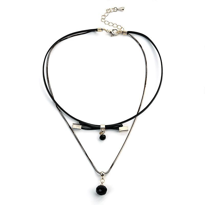 Bowknot Halskette Halskette Weibliche Schlüsselbein Kette Koreanische Version Einfache Und Vielseitige Kurze Halsband Kragen Kreative Trend Ige Studenten Wald Abteilung