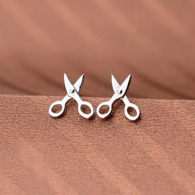 Creative Scissors Copper Earrings Nhcu152846