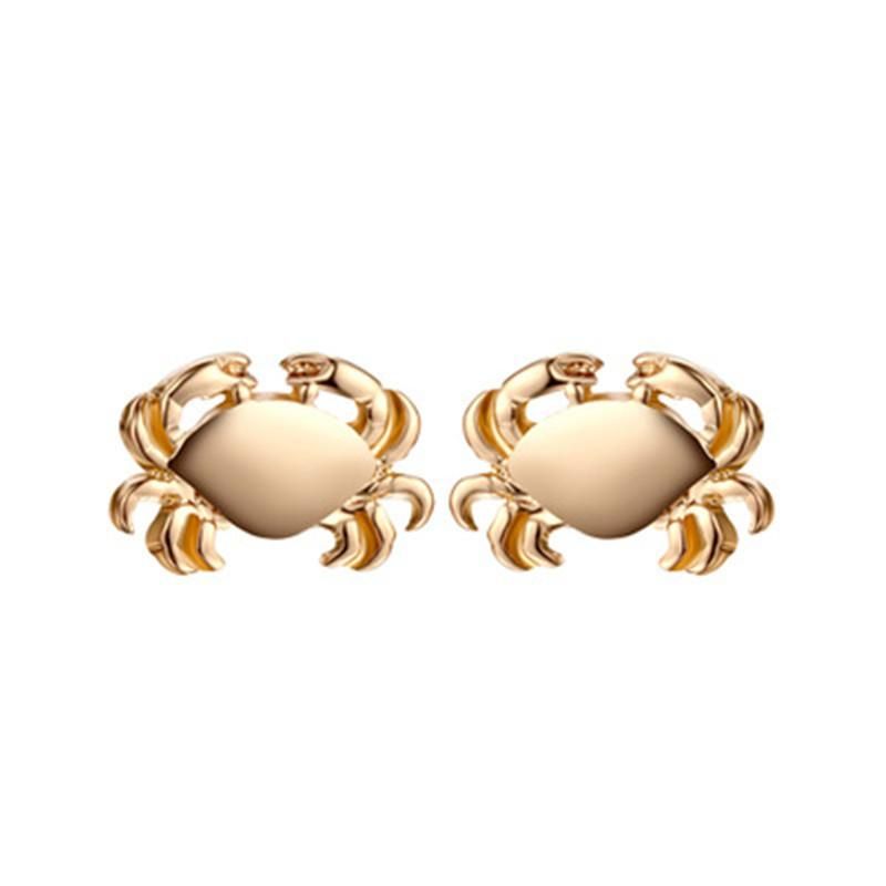 Womens Crab Electroplating Alloy Earrings Nhcu152887