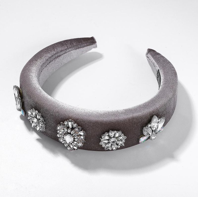 Fashion Velvet Diamond Sponge Headband Nhjq153579