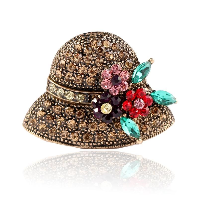 Womens Hat Plating Alloy Brooches Nhkq149010