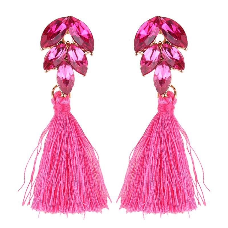 Womens Wave Hand-knitted Alloy Earrings Nhjq149059