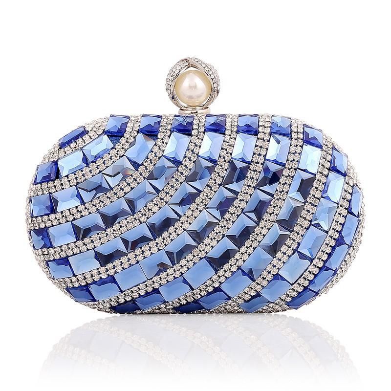 Stylish Luxury Artificial Gemstone Banquet Bag Nhyg154023