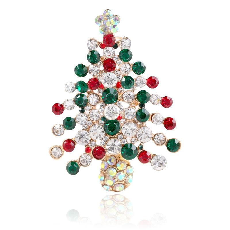 Creative Holiday Christmas Tree Alloy Brooch Nhkq154217