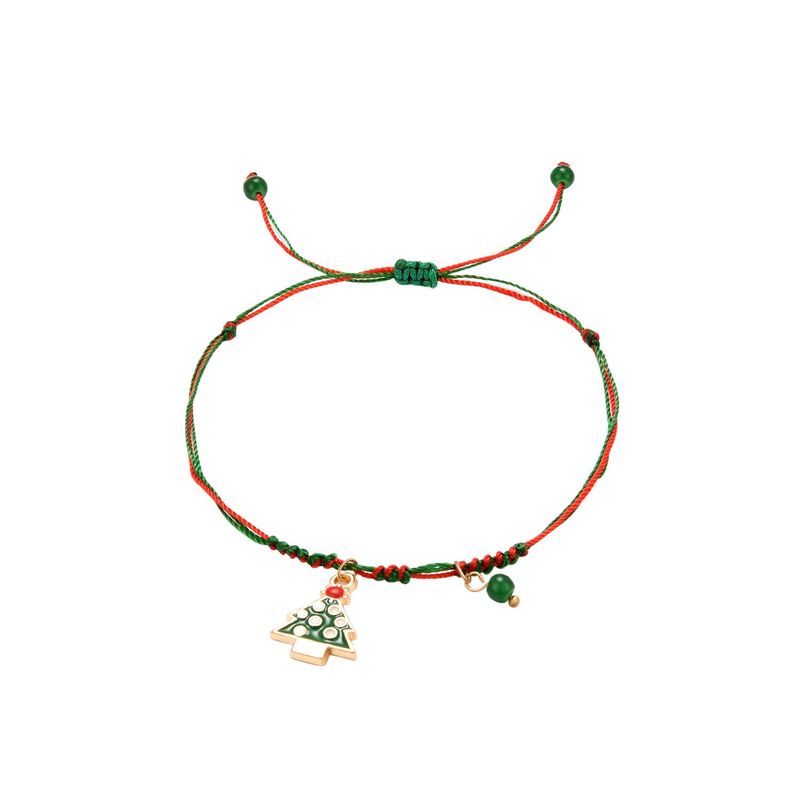 Stylish Minimalist Christmas Tree Pendant Bracelet Nhxs154587