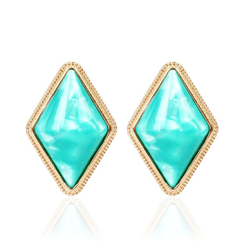 Fashion Simple Quadrilateral Resin Earrings Nhct155127